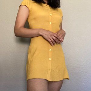 Reformation Vikki Button Down Mini Dress